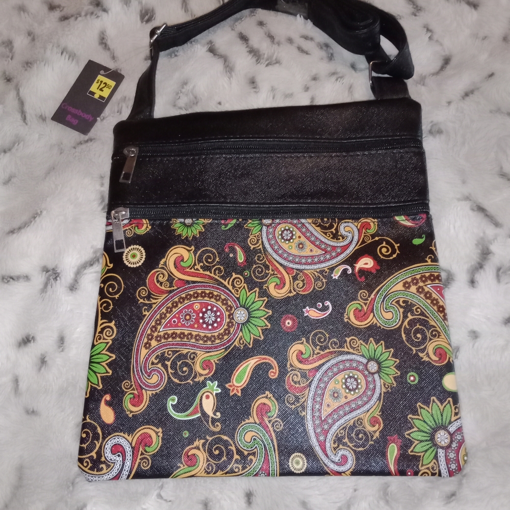 Colorful Paisley Crossbody Bag